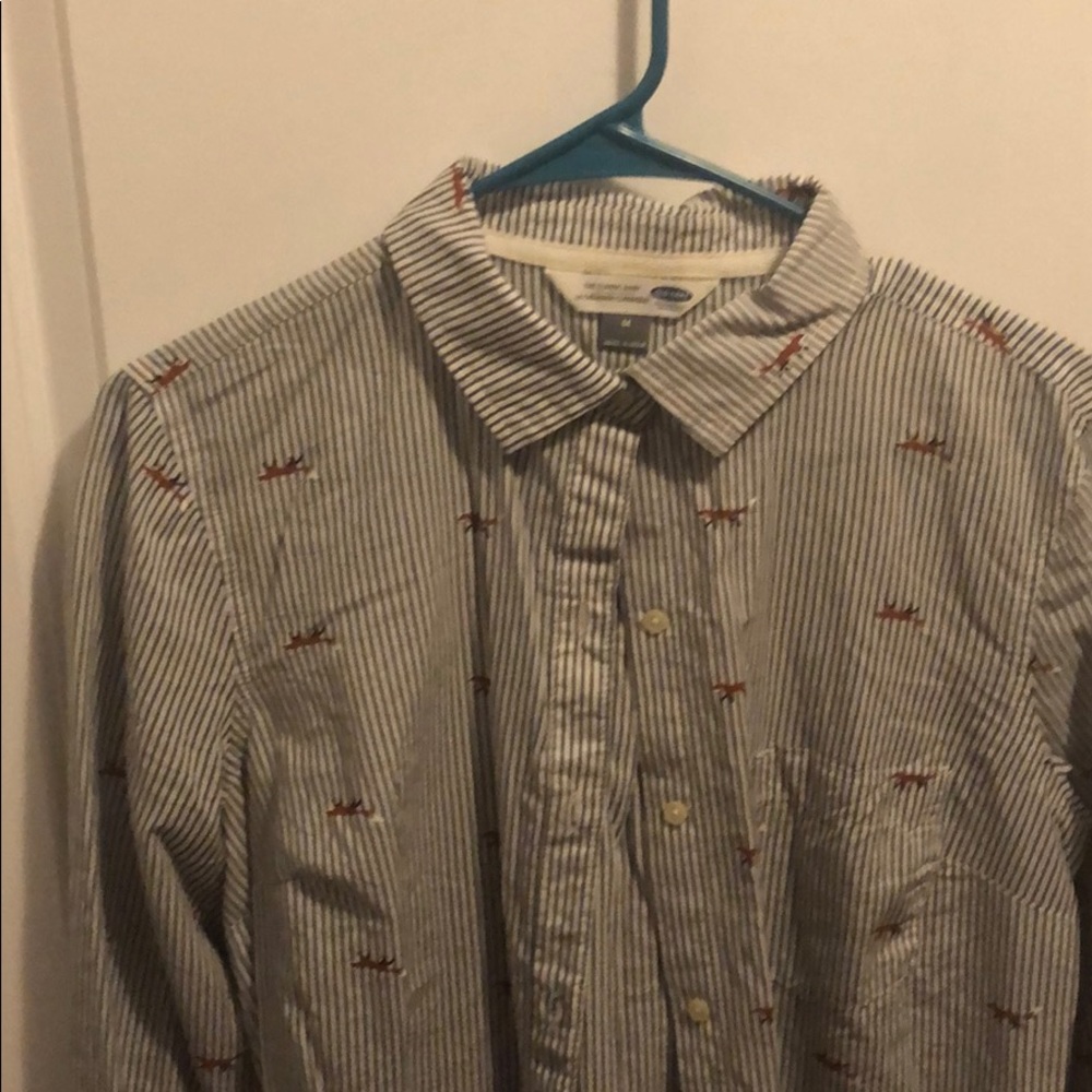 Ladies Fox Dress Shirt Old Navy